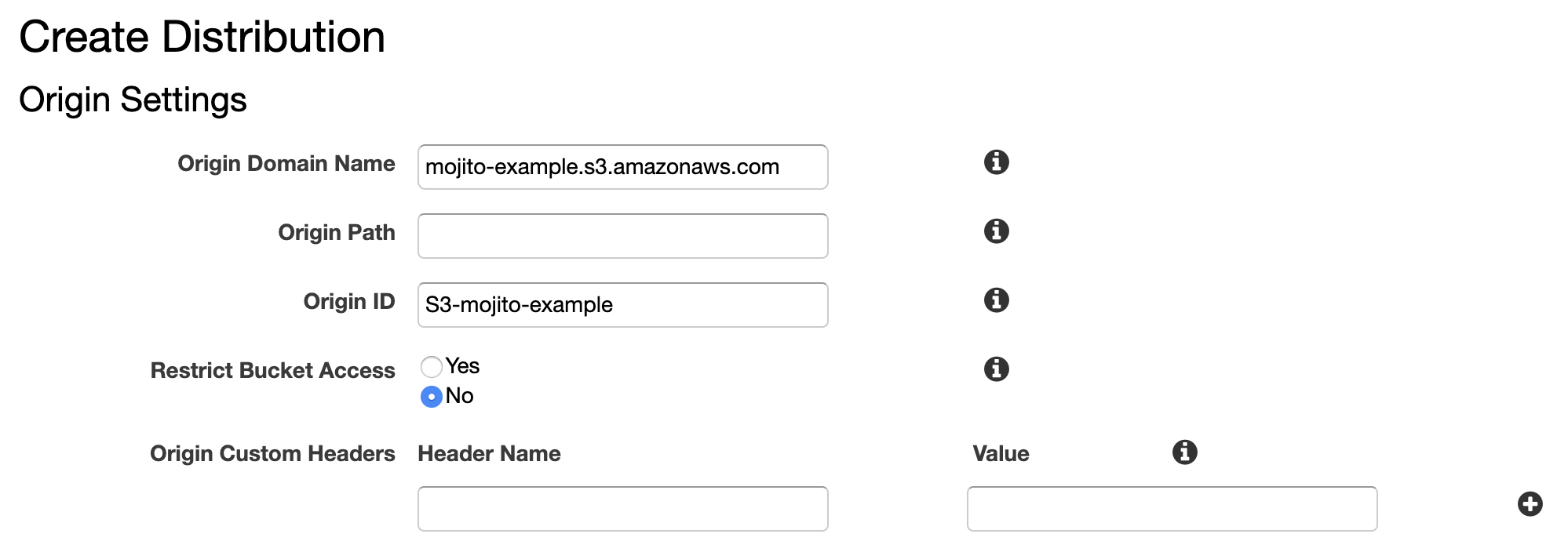 Point the distribution at your S3 bucket Step 3